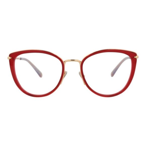 Pomellato Womens Cat Eye Red Gold Transparent Fashion Designer Eyewear - Picture 2 of 4